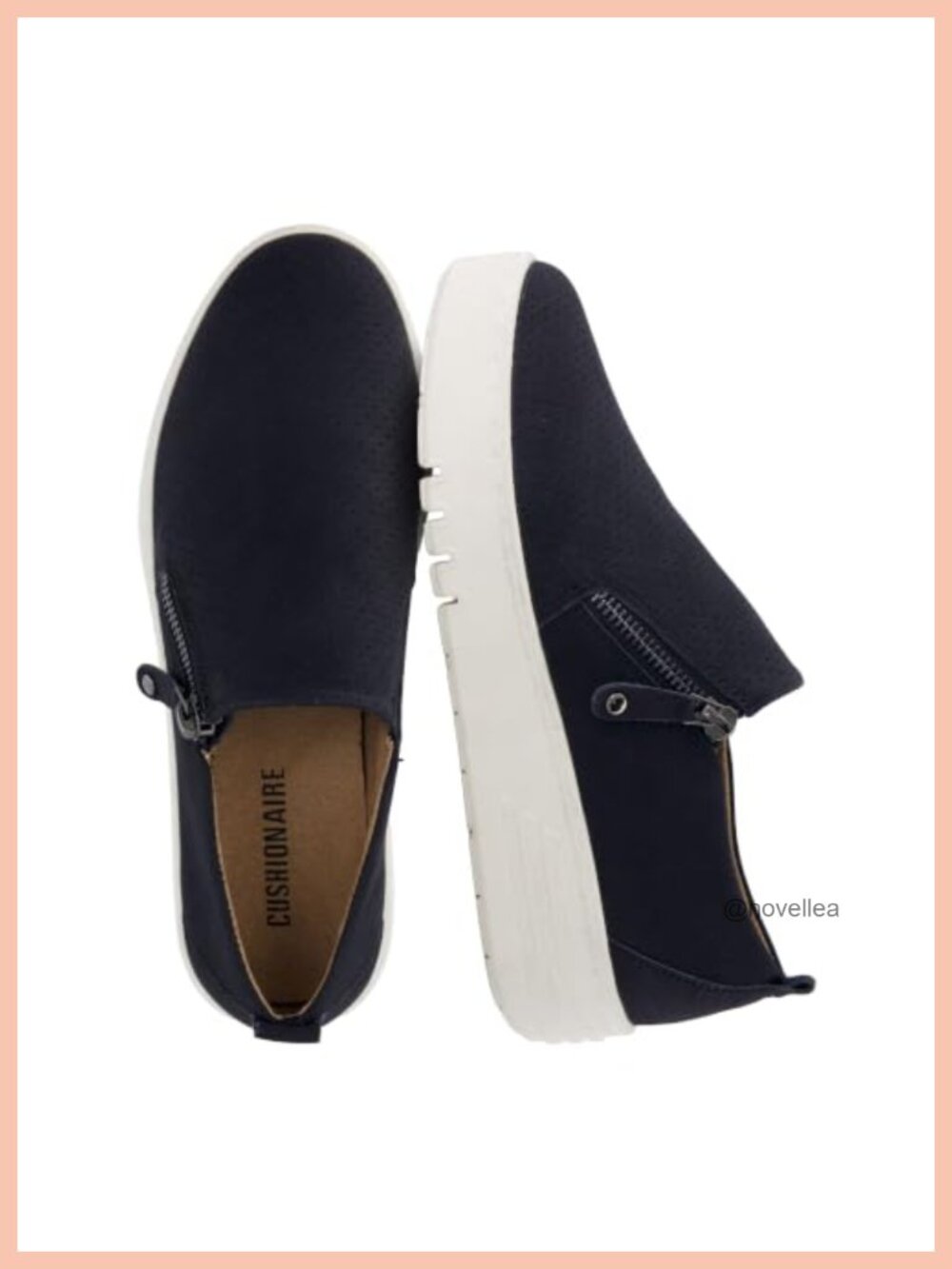 Platform Slip On Perforated Faux Leather Sneakers for Women